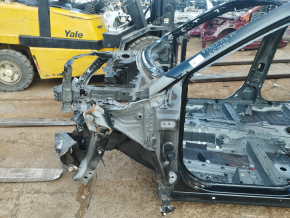 Front left quarter Toyota Venza 21 - black, on the body, dented side member and glass, bumps