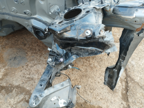 Front left quarter Toyota Venza 21 - black, on the body, dented side member and glass, bumps