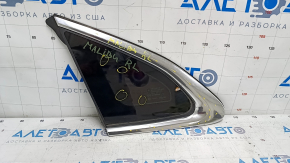 Window blind glass rear left Chevrolet Malibu 16- scratches on chrome, scratches on glass