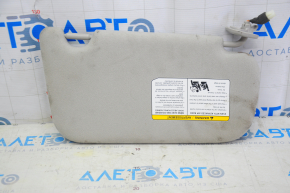 Left visor Nissan Leaf 18 - gray with backlight without hook for cleaning