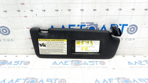 Right sun visor for Audi Q5 8R 09-12, black, without hook