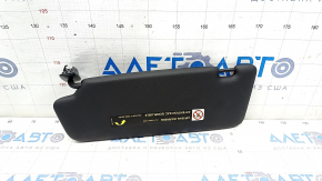 Right sun visor for Audi Q5 8R 09-12, black, without hook