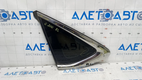 Window blind glass rear left Chrysler 200 15-17 chrome scratches on chrome, scratches on glass