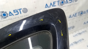 Window blind glass rear right Chrysler 200 15-17 black gloss, scratches on molding, scratches on glass