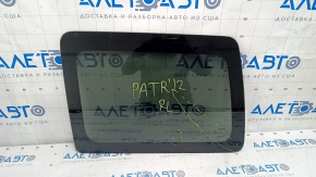 Window blind glass rear left Jeep Patriot 11-17 black tint, scratches on glass