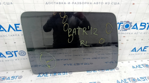 Window blind glass rear left Jeep Patriot 11-17 black tint, scratches on glass
