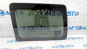 Window blind glass rear left Jeep Patriot 11-17 black tint, scratches on glass