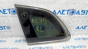Window blind glass rear left Jeep Cherokee KL 14-18 chrome scratches on chrome