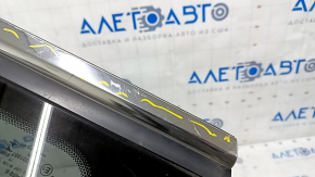 Window blind glass rear left Jeep Cherokee KL 14-18 chrome scratches on chrome