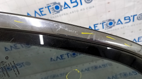 Window blind glass rear right Jeep Grand Cherokee WK2 11-16 chrome molding, scratches on chrome, scratches on glass