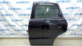 Door assembly rear left Audi Q5 8R 09-17 keyless, black LY9T, butt