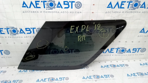 Window blind glass rear right Ford Explorer 11-19 scratches on glass