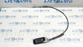 Rear seat folding levers left Mazda CX-5 17- black, with cables