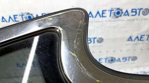 Window blind glass rear left Infiniti JX35 QX60 13- scratches on chrome, scratches on glass