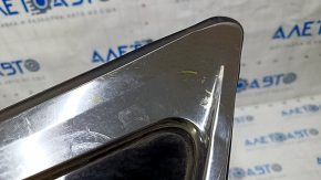 Window blind glass rear left Infiniti JX35 QX60 13- scratches on chrome, scratches on glass