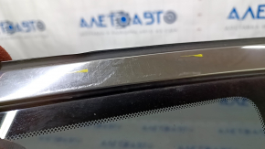 Window blind glass rear left Infiniti JX35 QX60 13- scratches on chrome, scratches on glass