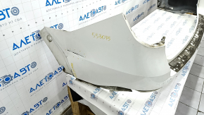 Rear bumper upper part Ford Explorer 20 - white AZ, dent, tear, broken fasteners
