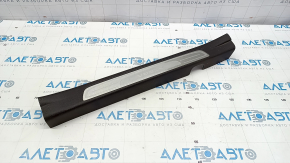 Door sill trim inner front right Hyundai Azera 12-17 black, with chrome trim, worn, broken fastening