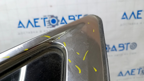 Window blind glass rear right Infiniti JX35 QX60 13- scratches on chrome, scratches on glass
