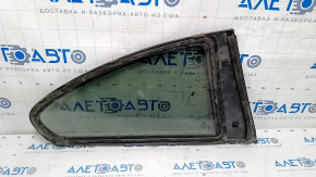 Window blind glass rear left BMW 335i e92 07-13 scratches on glass, broken molding, bent chrome molding, molding peeled off