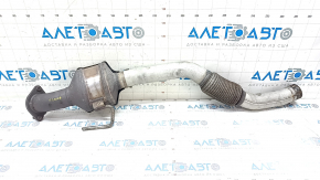 Exhaust line middle part with catalytic converter Ford Explorer 20- 2.3T mesh torn, stud broken