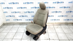 Driver's seat Ford Explorer 20- with AIRBAG, beige leather, electric, heating, ventilation, dented, for dry cleaning