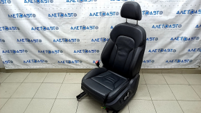 Driver's seat Audi Q5 8R 09-17 with airbag, electric, leather black, dents on leather