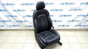 Passenger seat Audi Q5 8R 09-17 with airbag, electric, leather black, with sensor, dents on leather