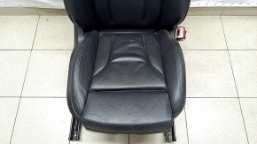 Passenger seat Audi Q5 8R 09-17 with airbag, electric, leather black, with sensor, dents on leather
