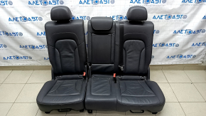 Rear row of seats 2nd row Audi Q5 8R 09-17 leather, black, scratches