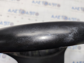 Naked steering wheel VW Passat b7 12-15 USA leather, black, scratches, small bumps, worn