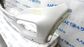Front bumper upper part Ford Explorer 20 - for parking sensors, white AZ, scratch, dented, broken mount