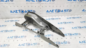 Center console trim without cup holders Ford Escape MK3 13-16 silver, scratches, broken mount