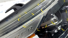 Front right headlight complete Ford Explorer 20- LED, sand, scratches