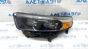 Front left headlight assembly Ford Explorer 20- LED, sand, scratches