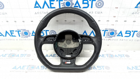 Bare steering wheel Audi Q5 8R 13-17 leather black S-line, scratches, dents