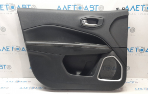 Door trim card front left Jeep Compass 17- black, armrest leather black, bumps, scratches