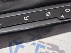 Gear knob Kia Optima 14-15 rest rubber black, scratches, cracked leather on the cover, broken mount