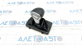 Gear knob Audi Q5 8R 12-17 S-line, perforated, black, leather, worn