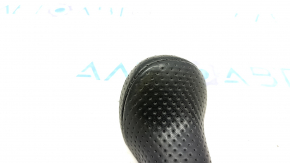 Gear knob Audi Q5 8R 12-17 S-line, perforated, black, leather, worn