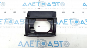 Radiator grille plug left Audi Q7 19-rest, black gloss