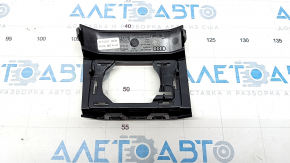 Radiator grille plug left Audi Q7 19-rest, black gloss