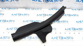 Door sill trim rear right Hyundai Sonata 11-15 black, type 1, worn, broken fastening