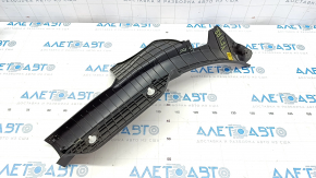 Door sill trim rear right Hyundai Sonata 11-15 black, type 1, worn, broken fastening