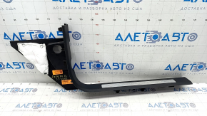Door sill trim front left Ford Explorer 20 - black with chrome, worn, scratches, plastic turned white