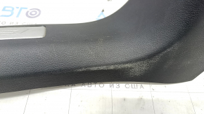 Door sill trim front left Ford Explorer 20 - black with chrome, worn, scratches, plastic turned white