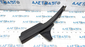 Door sill trim rear right Hyundai Sonata 11-15 black, type 2, worn, broken fastening