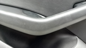 Door trim card rear left Audi Q5 8R 09-17 black with gray insert, leather, Bang and Olufsen, scratches