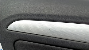 Door trim card rear left Audi Q5 8R 09-17 black with gray insert, leather, Bang and Olufsen, scratches