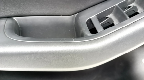 Door trim card front left Audi Q5 8R 09-17 black with gray insert, leather, Bang and Olufsen, tear, scratches